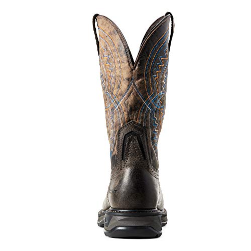 Ariat Mens WorkHog XT Coil Wide Square Toe Carbon Toe Work Boot Earth/Twilight 7.5 Wide