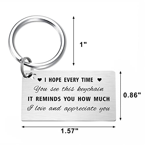 Gezxin Bonus Mom Keychain Gifts, to My Step Mom Birthday Gift Ideas from Daughter Son, Personalized Stepmom Stepmother Mother's Day Thanksgiving Valentines Day Christmas Presents