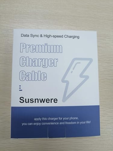 Susnwere iPhone 14 13 12 Charger Fast Charging,2Pack 20W Fast PD USB C Wall Charger Adapter with 3Pack( 10Ft + 6Ft x2)USB C to Lightning Cable(MFi Certified) for 14/14 Plus/14 Pro/14 Pro Max/13/ White