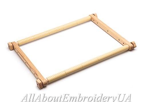 Needlepoint Embroidery Tapestry Scroll Frame Made of Organic Beech, Wooden Cross Stitch Frame, Needlepoint Holder, Stitching Frame (7.8" х 9.4")