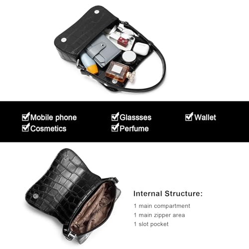 CLUCI Small Shoulder Bags,Purses for Women Vegan Leather Crossbody Handbag Clutch Hobo Purse