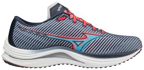 Mizuno Men's Wave Rebellion, Blue/Paradise Pink, 12.5