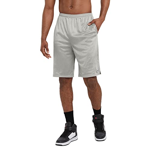 Champion mens 9" Shorts, Mesh Shorts, 9", Mesh Basketball Shorts, Mesh Gym athletic shorts, White-407q88, XX-Large US