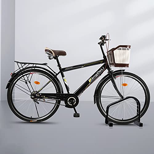 WALMANN Bike Floor Stand, Bike Parking Rack for 1 Bike Garage Bike Storage Stand Indoor/Outdoor 22-28" Wheel Stand, Max. Tire Width 2.15"
