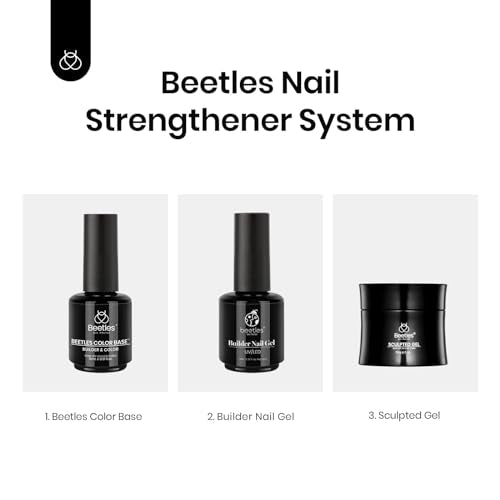 Beetles Color Base Gel Nail Polish, 6 Colors Base Color Gel Polish Nude Base Gel Polish Porcelain Doll Pink Nail Polish Nude Gel Polish Neutral Sheer Colors Strengthener French Tip