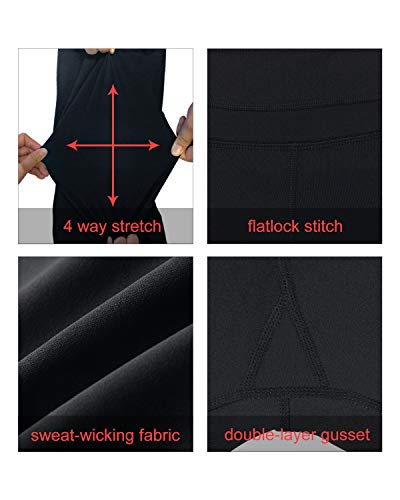 Zeronic Women's Bootcut Yoga Pants High Waist Tummy Control Long Bootleg Work Pants Workout Running Flare Pants for Women (X-Small) Black