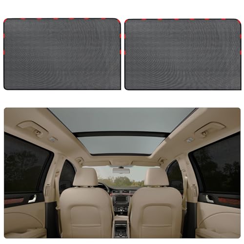 XCBYT Car Window Shades - 2 Pack Magnetic Side Window Sun Shade for Baby Breathable Mesh Car Privacy Curtains 95% Heat and UV Protection Car Window Covers for Baby Sleeping Camping Breastfeeding