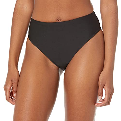 Volcom Women's Standard Simply Seamless Retro Swimsuit Bikini Bottom, Black, Small