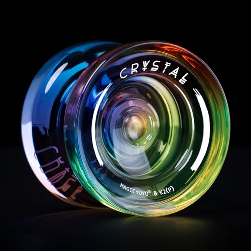 MAGICYOYO Dual Purpose Yoyos - N11 Professional Unresponsive Yoyo and K2 Responsive Yoyo, Black Golden Alloy YoYo & Blue Pink Yellow Plastic Yoyo with 2 Bags,12 Yoyo Strings, Responsive Bearings Kit