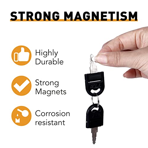 TRYMAG Refrigerator Magnets, 100 PCS Small Magnets Tiny Round Disc Magnets, Premium Brushed Nickel Office Magnets for Crafts, DIY, Whiteboard and Fridge Magnets,Silvery