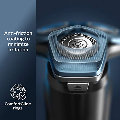 Philips Norelco Shaver 7700, Rechargeable Wet & Dry Electric Shaver with SenseIQ Technology, Quick Clean Pod, Charging Stand and Pop-up Trimmer, S7782/85 for Unisex Adult