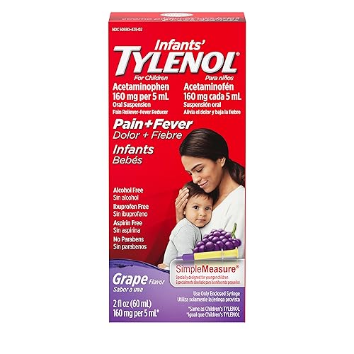 Infants' Tylenol Acetaminophen Liquid Medicine, Grape, 2 fl. oz