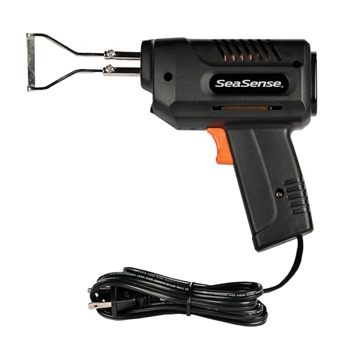 SeaSense Rope Cutting Gun for Fishing, Boating & Camping – 4’ Cord, 1.5 Lbs, 120 V, 100 W & 1.5 A – Lightweight Electric Cutter Tool for Synthetic Rope or Line