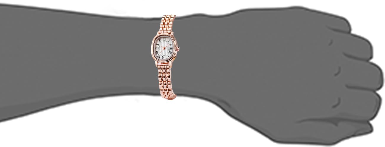BESTKANG Vintage Oval Women’s Watch Roman Numeral Dial Fashion Waterproof Elegant Watches for Women,Adjustable Strap with Tool (Rose Gold White)