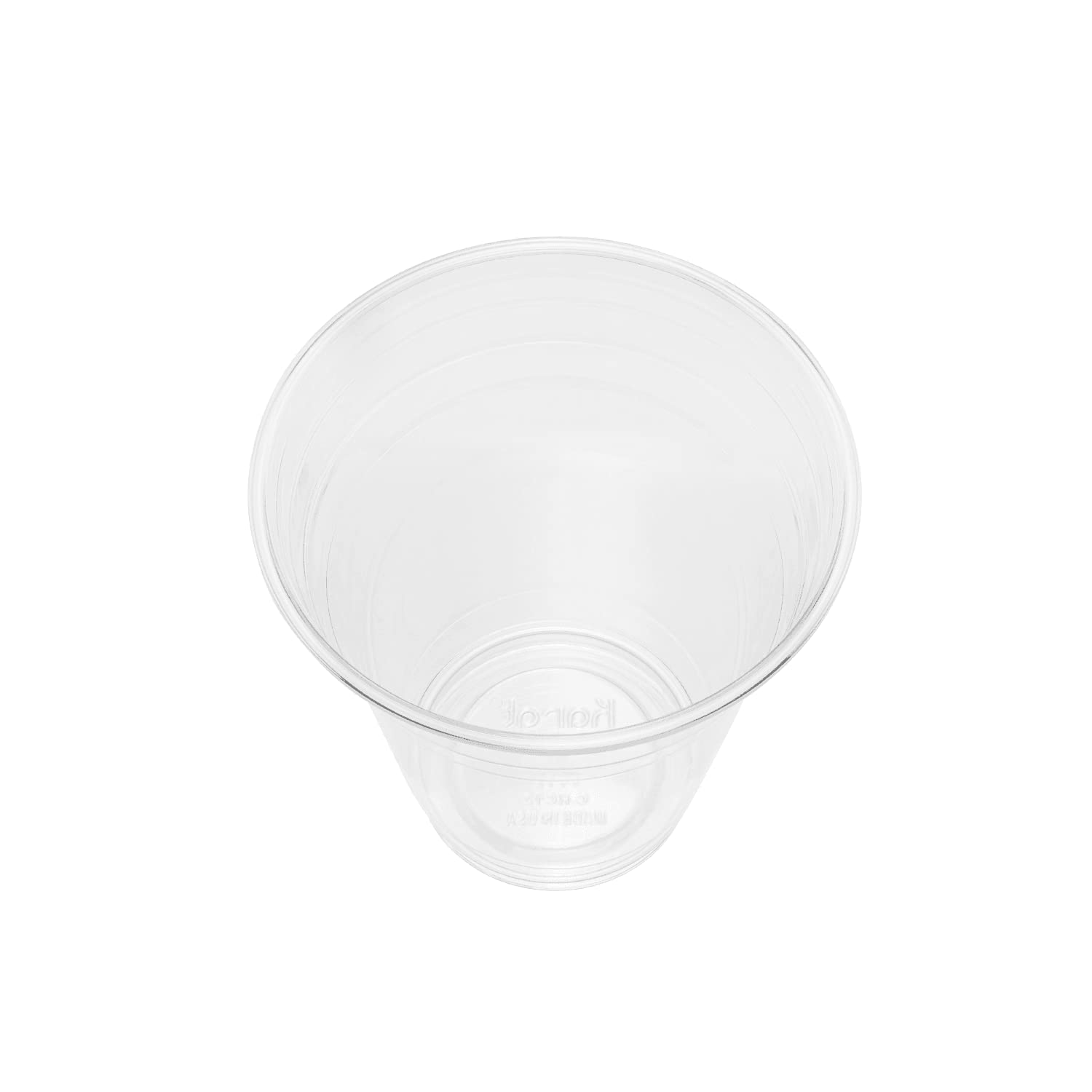 Karat [1,000 ct] 12oz Plastic Cups, Clear Disposable Cold Cups for Iced Coffee, Smoothies, Cocktail, and Water, 98mm
