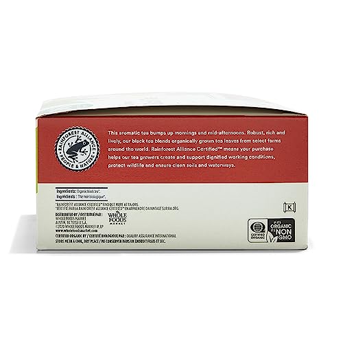 365 by Whole Foods Market, Tea Black Organic, 70 Count