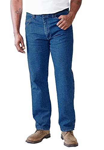 Wrangler mens Trail Trekker Relaxed Fit jeans, Stonewashed, 44W x 30L US