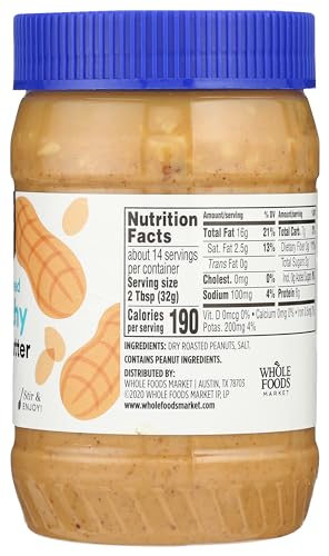 365 by Whole Foods Market, Peanut Butter Crunchy With Salt, 16 Ounce