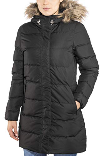 Helly Hansen Women's Aden Down Parka with Faux Fur Hood, 990 Black, X-Small