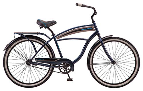 Kulana Lakona Wave Adult Beach Cruiser Bike, 26-Inch Wheels, Single Speed, Blue