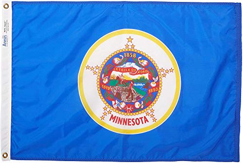 Annin Flagmakers Minnesota State Flag USA-Made to Official State Design Specifications, 2 x 3 Feet (Model 142750)