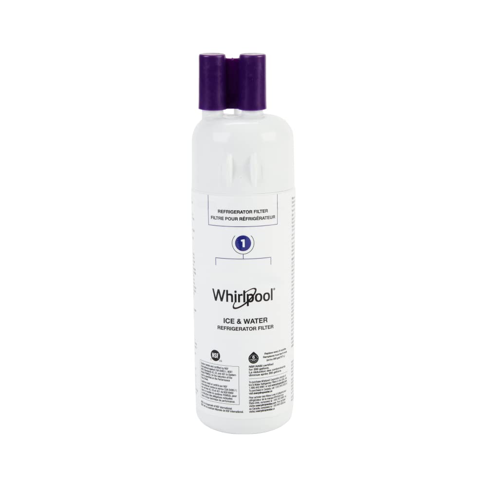 Whirlpool Refrigerator Ice and Water Filter 1 - WHR1RXD1, Single-Pack, Purple