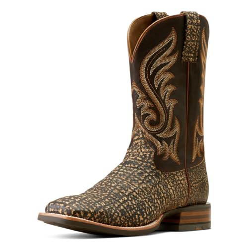 Ariat Mens P29053_m_foo Western Boot, Dark Chocolate/Muddy Elephant Print, 9.5 Wide US