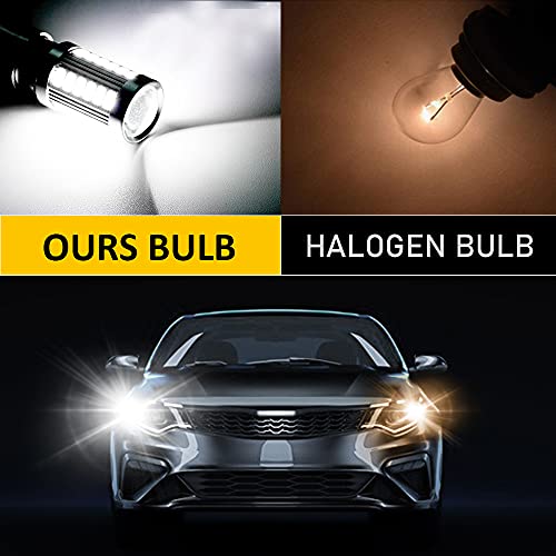 Kairiyard 1157 LED Bulb, 1157 Bulb 5W 3000 Lumen Brake Light Bulb Super Bright 2057 2357 7528 P21/5W LED Turn Signal Tail Light Bulb 6000K White (Pack of 2)