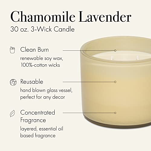 Lafco 3-Wick Candle, Chamomile Lavender, Master Bedroom