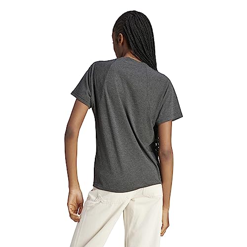 adidas Women's Future Icons Winners 3.0 T-Shirt, Black Melange/Grey, X-Small