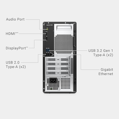 Dell Inspiron 3030 Desktop - Intel Core i7-14700 Processor, 16GB DDR5 RAM, 1TB SSD, Intel UHD 770 Graphics, Windows 11 Pro, Onsite & Migrate Service - Mist Blue