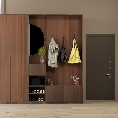 Oxdigi Black Wood Contact Paper - 23.6 x 196 Inches - Self-Adhesive, Removable and Waterproof - Ideal Peel and Stick Wallpaper for Cabinet, Countertop, Desktop, Rental Property, Kitchen