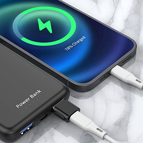 AuviPal USB C Female to USB Male Adapter 2 Pack, USB Type C Cable to USB A Charger Converter for Apple Watch Ultra SE Series 8 7, iPhone 14 13 12 11, AirPods, iPad and More - Black