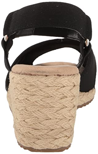 Anne Klein Women's Ellis Wedge Sandal, Navy, 10