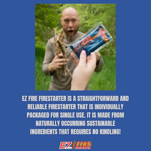 Easy-to-Use Fire Starter for Wood Stoves, Fireplaces, Campfires, and Bonfire – Waterproof, Windproof, Safe, Odorless & Survival Frog Tough Tesla Lighter. 100 Pack + Rechargeable Lighter Kit