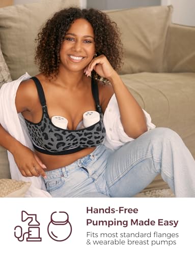 Momcozy Seamless 4-in-1 Pumping Bra Hands Free, CozyFitClasp Pumping & Nursing Bras, Supportive Breast Pump Bra