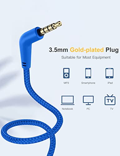 Nabevi Headphones for Kids for School, Kids Headphones with Microphone, Sharing Function, 85dB/94dB Safe Volume Limit, HD Sound, Over Ear Kids Headphones for School, On-line Study, Travel [Violet]