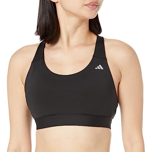 adidas Women's New Run Medium Support Bra, Black, XX-Large DD