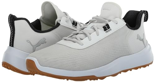 PUMA Golf Men's Fusion Crush Sport Wide Golf Shoe, Puma Black-Electric, 14