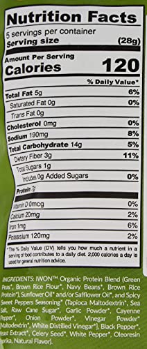 Iwon Organics Organic Spicy Sweet Pepper Protein Stix, 5 OZ