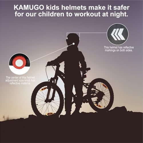 KAMUGO Toddler Helmet Kids Bike Helmet for Girls Boys Ages 2-8 Years,Toddler Bicycle Helmet Suitable for Skateboard Scooter Roller Skating Inline Roller Skating
