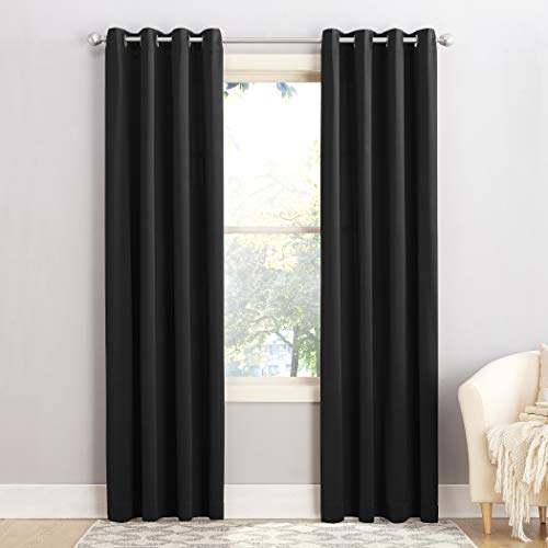 Sun Zero Barrow Energy Efficient Grommet Curtain Panel Pair (Pack of 3)