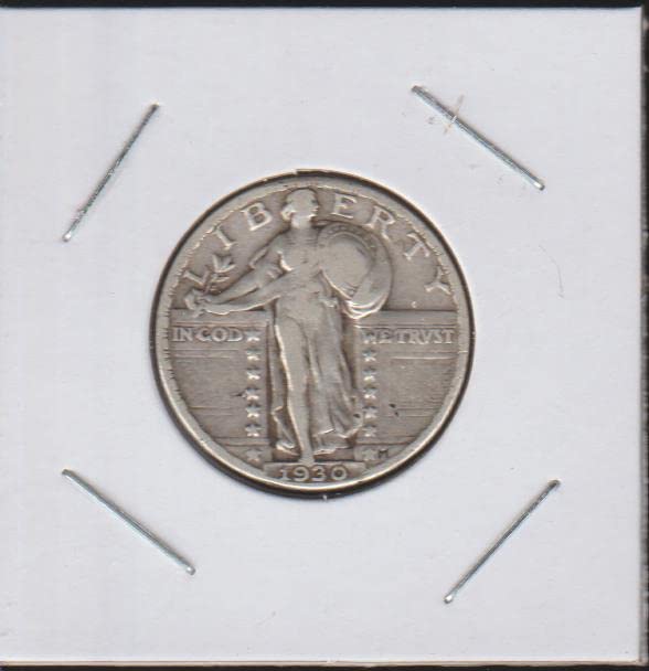 1930 Standing Liberty (1916-1930) (90% Silver) Quarter Very Fine