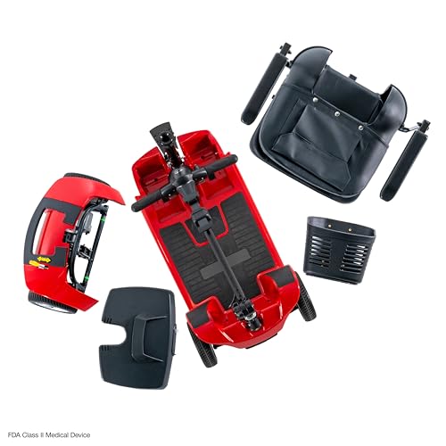 Rascal Venture 4-Wheel Portable Mobility Scooter for Travel, Easy Disassembly, Compact Design, 300 lb Capacity, Battery Included