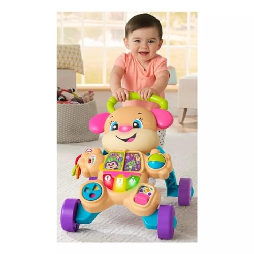 Fisher-Price Baby Toy Laugh & Learn Smart Stages Learn with Sis Walker with Music Lights & Activities for Infants Ages 6+ Months