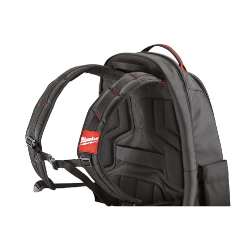 Milwaukee 48-22-8200 1680 Denier 35 Pocket Jobsite Backpack w/ Laptop Sleeve and Molded Plastic Base