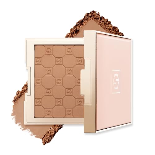 Jouer Soft Focus Hydrate & Setting Powder - Pressed Powder with Matte Finish - Blurring Powder for Fine Lines and Pores - Set Face Makeup Foundation or Concealer - Dark