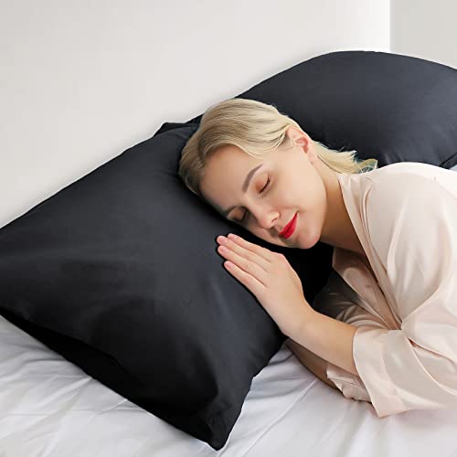 Warmstar Cotton Pillow Cases Standard Size Set of 2, 600 Thread Count Pillowcases 20x26 Inches, Soft Long Staple Cotton Pillowcases Breathable with Envelope Closure,Lotus Pink