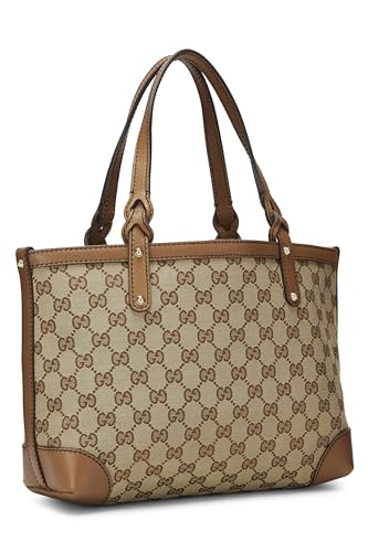 Gucci, Pre-Loved Original GG Canvas Craft Tote Small, Brown