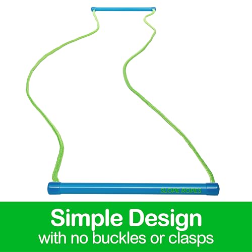 Edgie Wedgie - The Original Kids Ski Tip Connector (Blue/Green - Combo Pack)